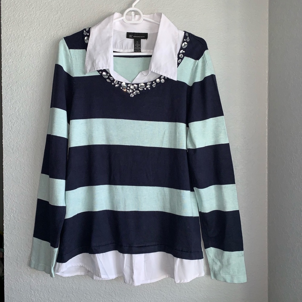 INC international concept blouse  size XL